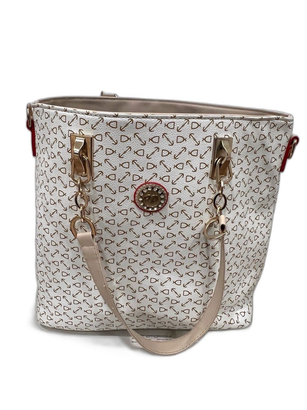 2 Purses - Womens Matching JP Designer Purses Travel Handbags Gift Set